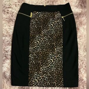 Michael Kors Animal Print Pencil Skirt Size 6